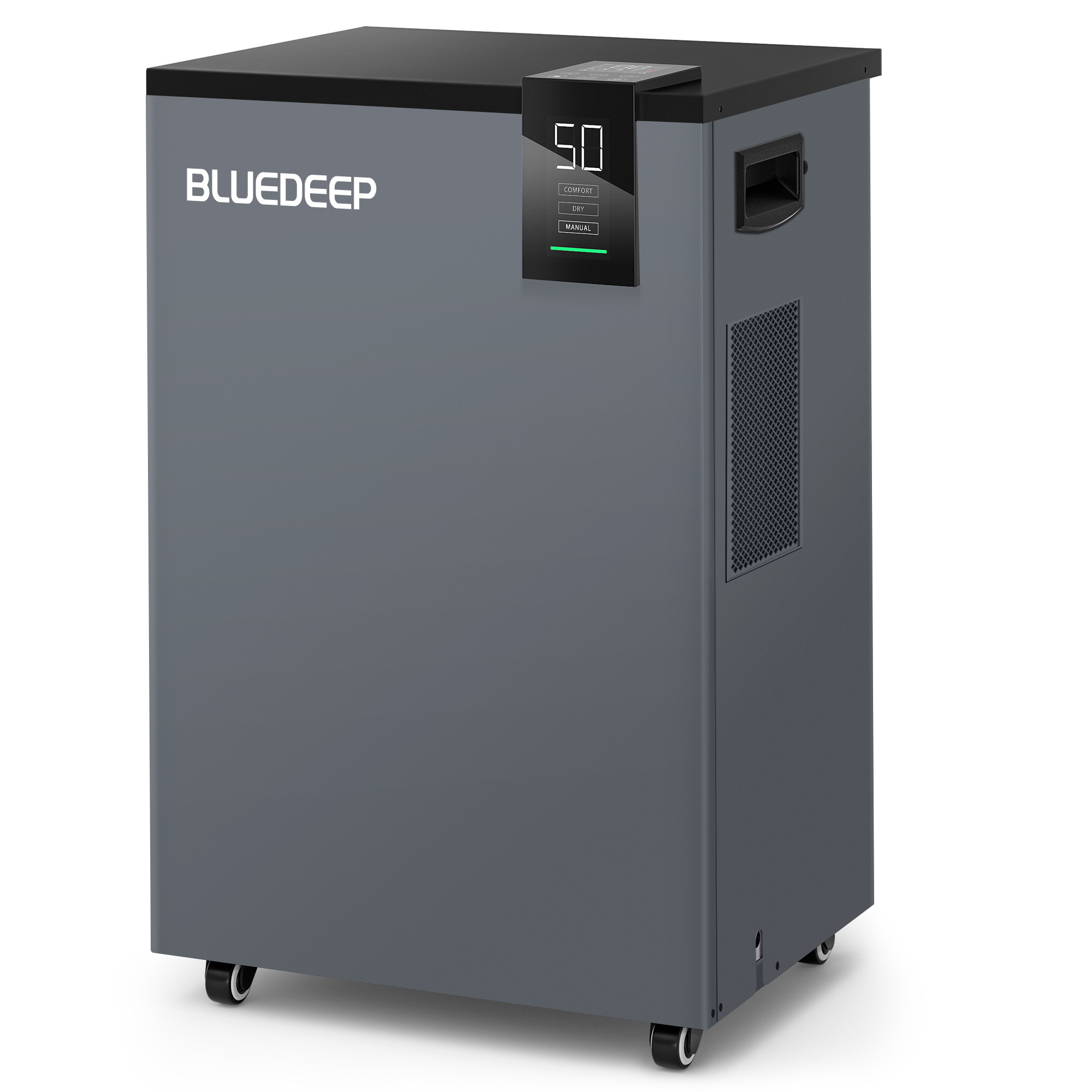 EdenDirect Commercial Dehumidifier — 190 Pints, 7,500 Sq. Ft. Coverage, 4-Wind Speed, Black, Model# NTE-JS-DK190B